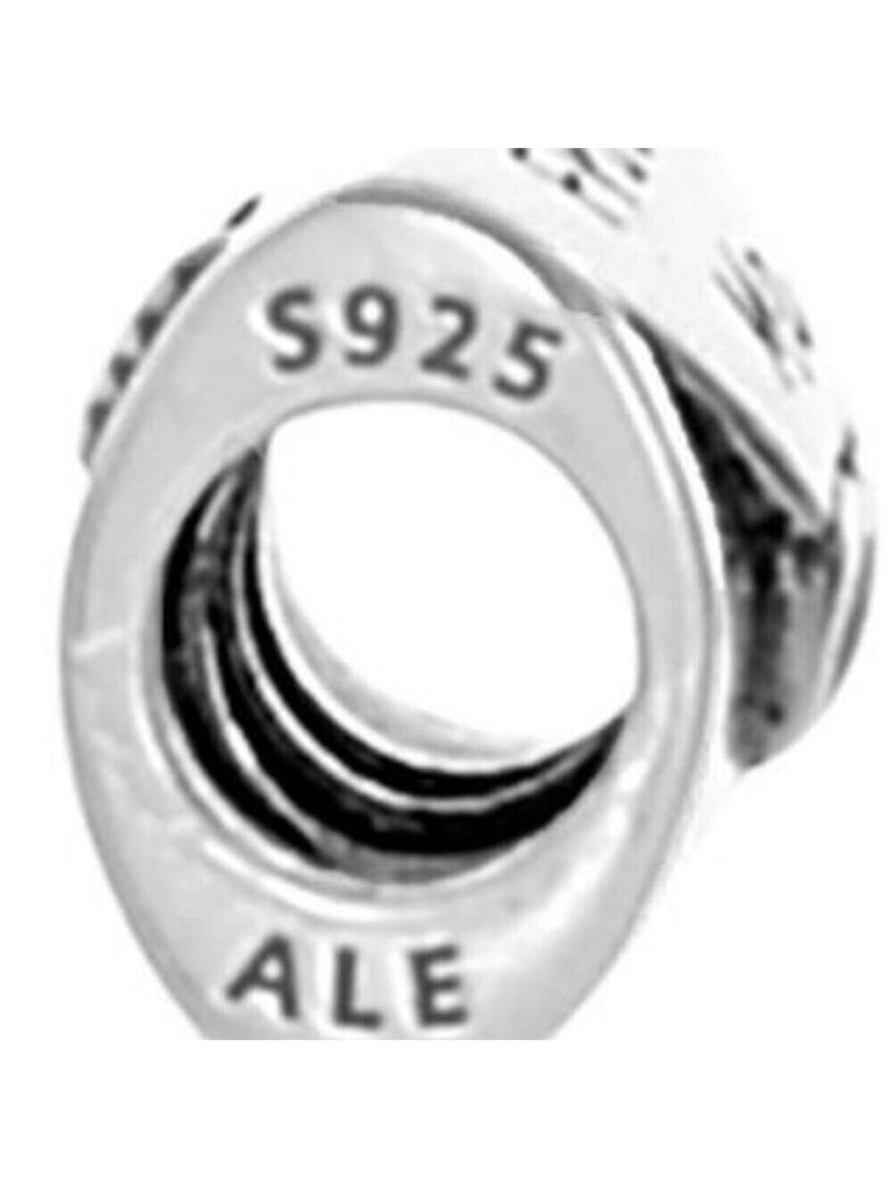 PANDORA 925 STERLING SILVER & ENAMEL "FROM ME TO MY LOVE" LETTER CHARM - Picture 4 of 4